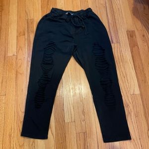 Ripped sweatpants